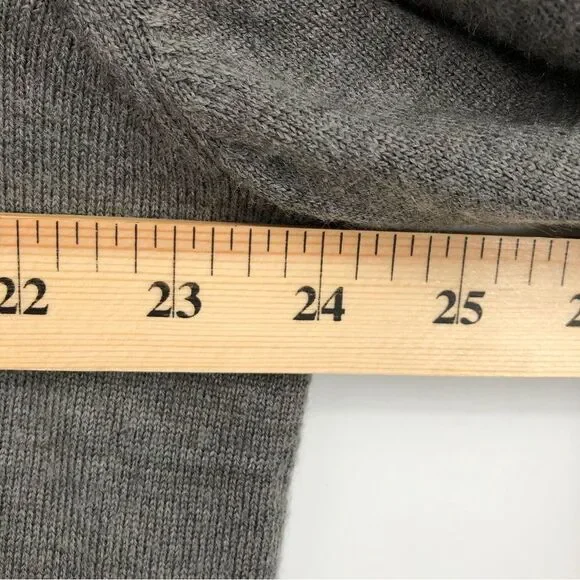 Apt. 9 Merino Wool‎ Sweater Mens XL Gray V Neck Pullover - Picture 7 of 9